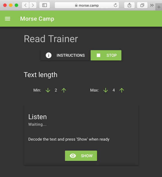 Morse code training software mac